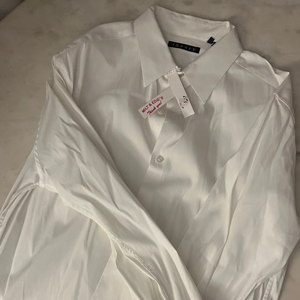 Theory Classic White Dress Shirt